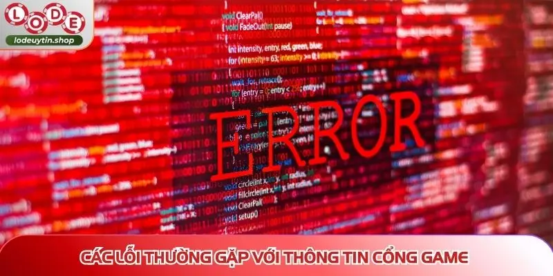 cac loi thuong gap tren lo de uy tin cua game Các lỗi thường gặp trên Lô Đề Uy Tín với thông tin cổng game